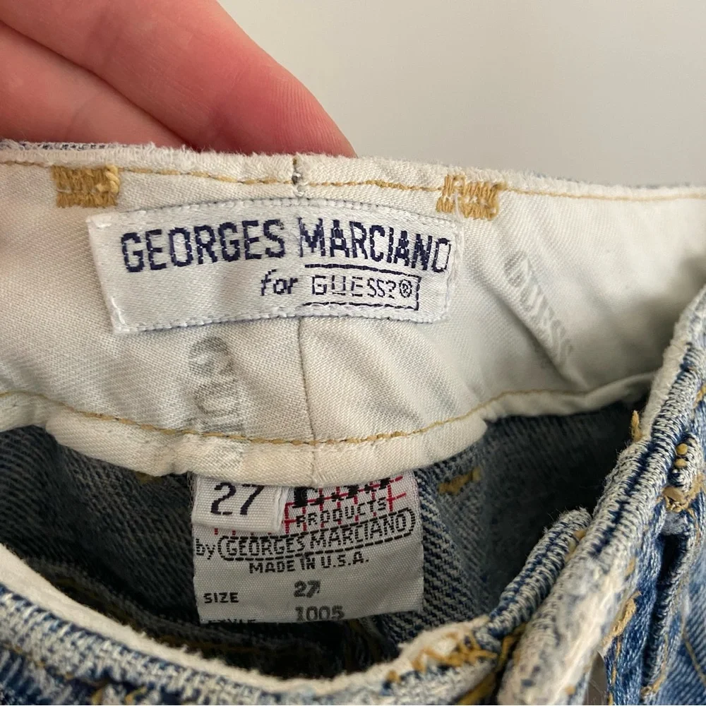 VTG Guess Jeans Womens 27 80’s Mom Jeans Georges Marciano High Rise Button Fly